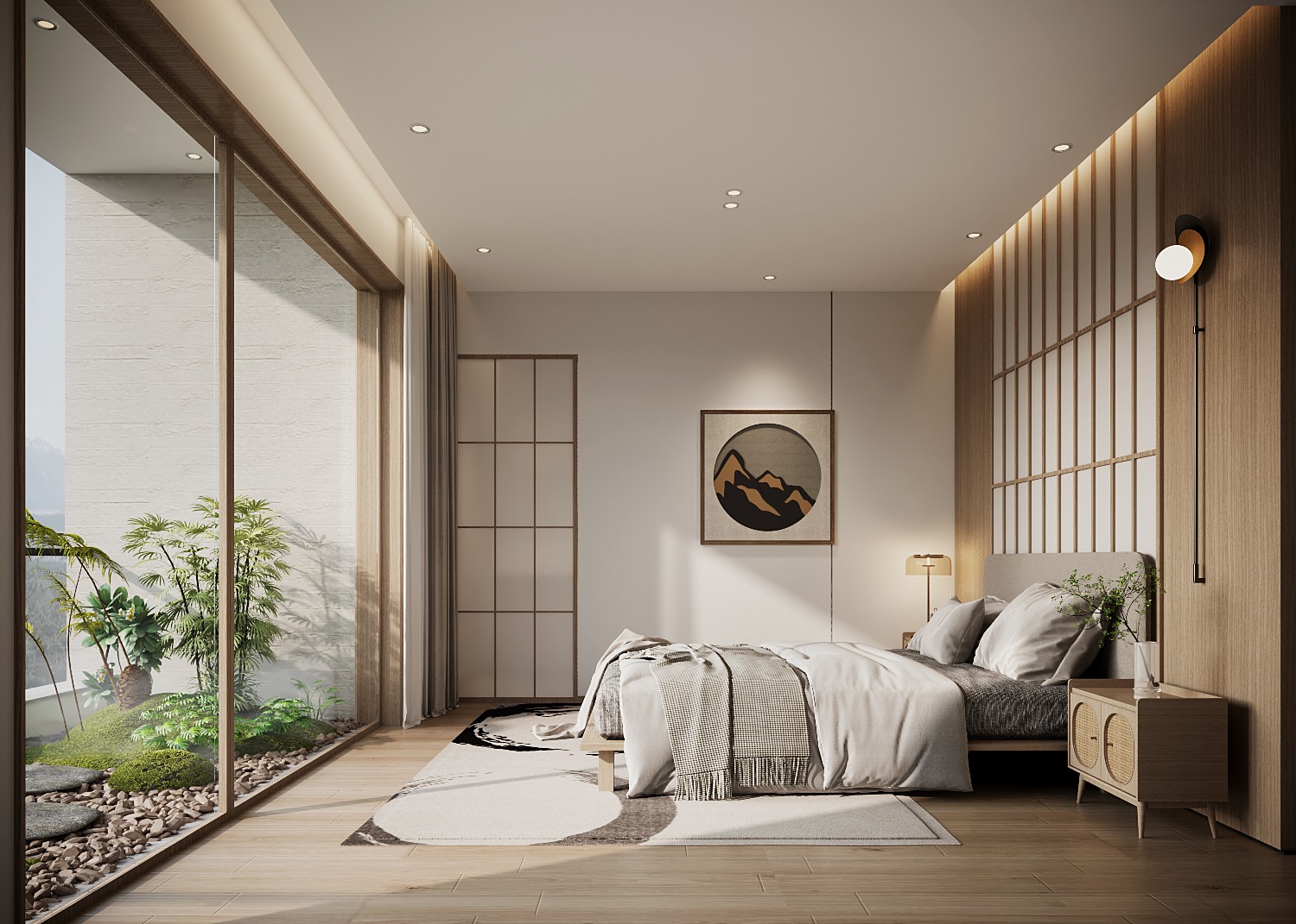 山与城 现代原木风 320m²别墅装修案例